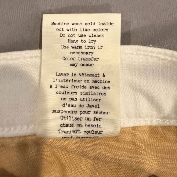 Rag & Bone Dre Distressed Jeans in White Brigade Skinny Fit Ankle Size 26 - Picture 8 of 12